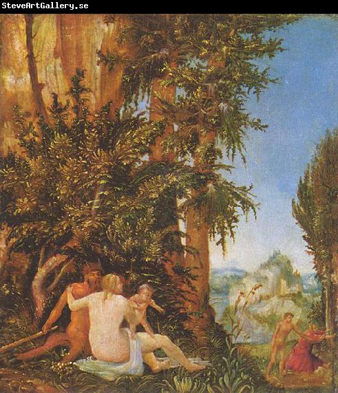 Albrecht Altdorfer Landschaft mit Satyrfamilie